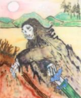 Death rider by Pepi Schikowski contemporary artwork painting