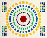 Omni Directional Search Engine Drawing No. 1 by Stephen Willats contemporary artwork painting