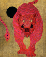 Red Tiger by Kaneko Tomiyuki contemporary artwork painting