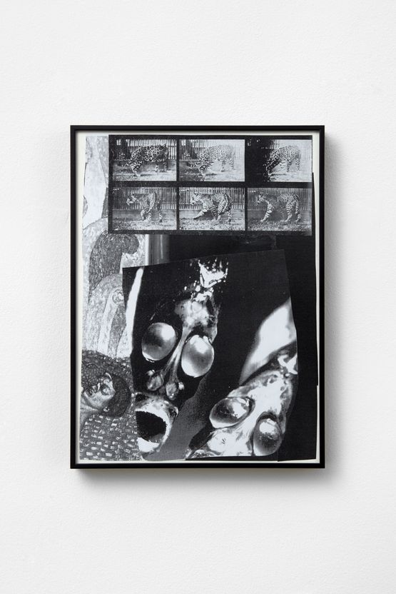 Catpeople Collage 6 by Monster Chetwynd contemporary artwork Works on Paper