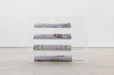Billet billet billet billet roule by Anne Bourse contemporary artwork mixed media sculpture works on paper