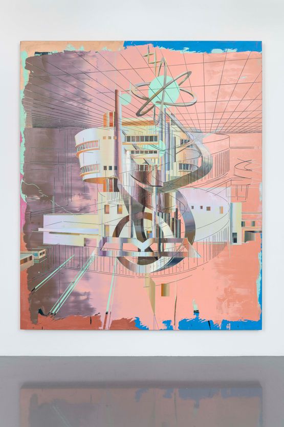 The Peak Tower by Cui Jie contemporary artwork Painting