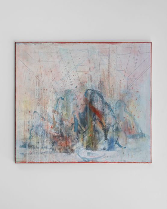 Ultima cena by Cesare Lucchini contemporary artwork Painting