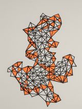 Triangles - Composition 10 by Layla Juma contemporary artwork drawing