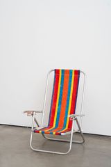 Beach Chair Jasper Johns  from the Camouflages series by Cildo Meireles contemporary artwork painting sculpture