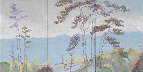 Vanishing Mountains by Yang Yongliang contemporary artwork Painting