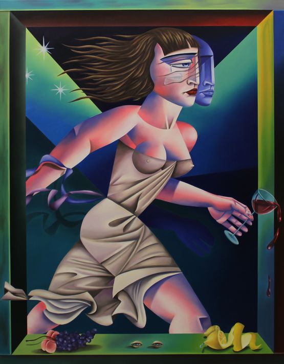 Symmetrical Juice by Jade Ching-Yuk Ng contemporary artwork Painting