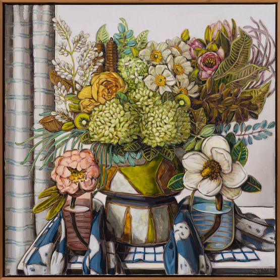 Tile 10 Rapunzels Garden by Sam Michelle contemporary artwork Painting