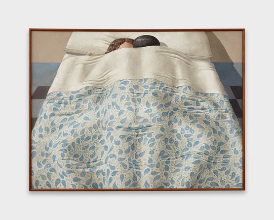 Linverno Couple au lit by Domenico Gnoli contemporary artwork Painting