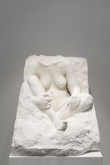 Seated Woman Floor Piece by George Segal contemporary artwork sculpture