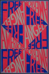 America Free Angela by Faith Ringgold contemporary artwork works on paper
