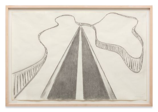 Road with Fence by Richard Artschwager contemporary artwork Works on Paper