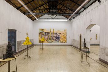 Contemporary art exhibition Prabhakar Pachpute Lone Runners Laboratory at Experimenter Experimenter Outpost Kolkata India