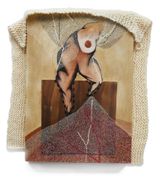 A lipstick snake got in the system by Radhika Khimji contemporary artwork mixed media