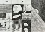 Happy  Love by Sim Raejung contemporary artwork drawing painting works on paper