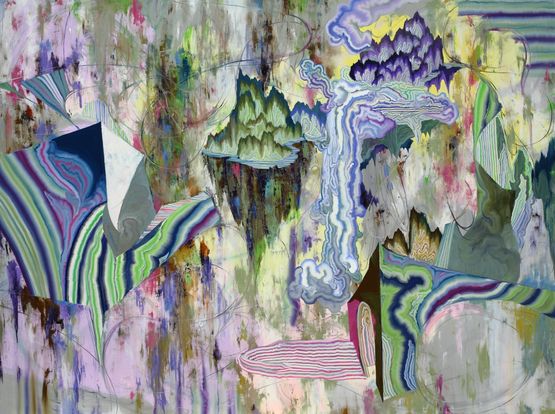 p1606-Electronic Nostalgia-Noise by Kim Young-Hun contemporary artwork Painting
