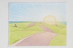 Ode to Tommy Orange 2 by Robin Lowe contemporary artwork Works on Paper