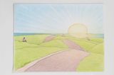 Ode to Tommy Orange 2 by Robin Lowe contemporary artwork drawing works on paper
