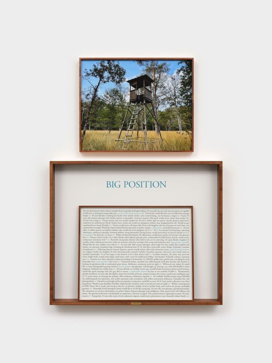 On the Hunt Women Seeking Men 19401950 Big Position by Sophie Calle contemporary artwork Photography