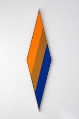 A-New 1967 with Artist Frame Corrugated Cardboard and H Masking Tape by Tammi Campbell contemporary artwork painting sculpture