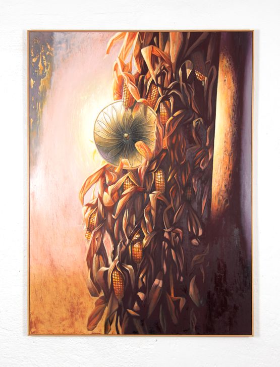 In the Maize by Kevin Klamminger contemporary artwork Painting
