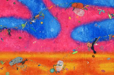 Ashley Bickerton Joyfully Discordant Paintings