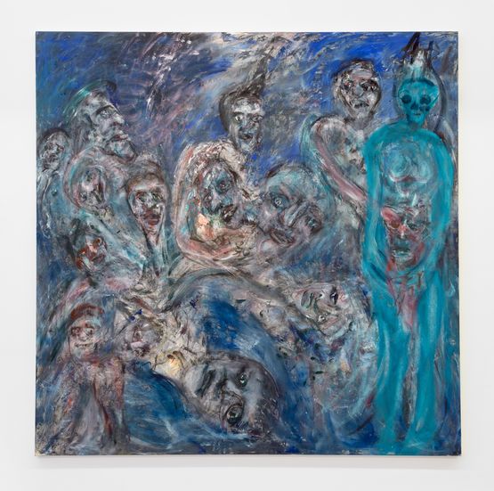 Silent Blues by Martin Disler contemporary artwork Painting