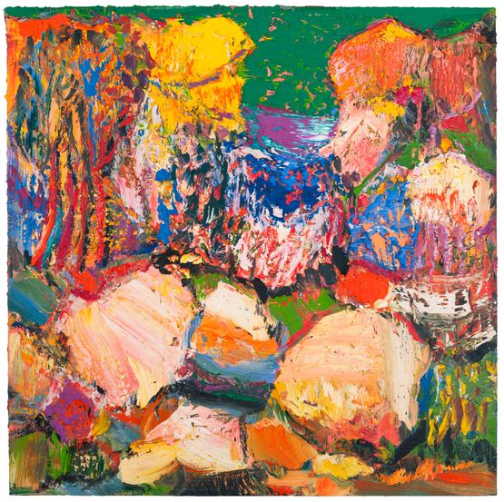 Ancient Rock by Yin Zhaoyang contemporary artwork Painting
