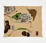 Untitled by Francis Offman contemporary artwork mixed media painting textile