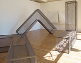 Hanging Soft and Standing Hard by Robert Morris contemporary artwork installation