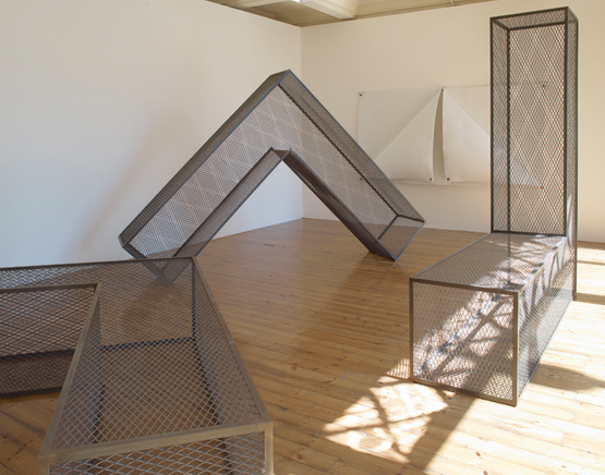 Hanging Soft and Standing Hard by Robert Morris contemporary artwork Installation