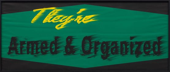 Armed And Organized by Gary Simmons contemporary artwork Painting