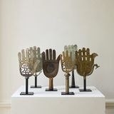 Six Alam Metal Hands c. 19th century late Qajar by Unknown Artist contemporary artwork sculpture