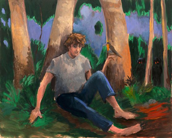 Forest by Charles Hascoet contemporary artwork Painting