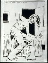 No Title I play my heart by Raymond Pettibon contemporary artwork works on paper