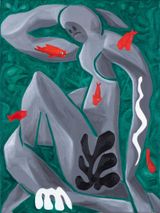 Swimming with the fishes by Djordje Ozbolt contemporary artwork painting