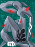 Swimming with the fishes by Djordje Ozbolt contemporary artwork Painting