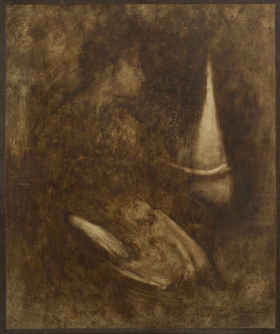 Femme a la fenetre by Eugene Carriere contemporary artwork Painting