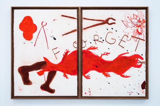Lost Paradise by Amina Benbouchta contemporary artwork Works on Paper