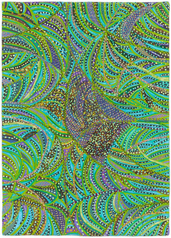 Grasshopper by Pacita Abad contemporary artwork Painting