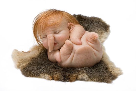New Born by Patricia Piccinini contemporary artwork Sculpture