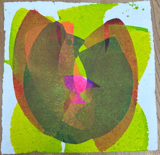 Multicolour 1 by Sylke Von Gaza contemporary artwork Painting