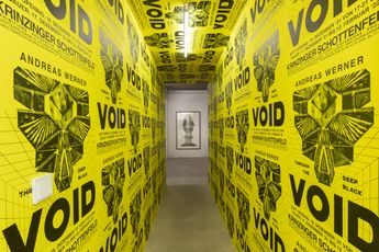 Contemporary art exhibition Andreas Werner Through the deep black void at Krinzinger Schottenfeld Austria