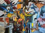 Flying Objects by Rodel Tapaya contemporary artwork painting