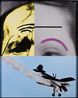 Raised Eyebrows Furrowed Foreheads Airplane Falling by John Baldessari contemporary artwork Mixed Media