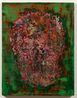 Imitating Lacquer Exercise Floral Skull Green by Su Meng-Hung contemporary artwork Painting