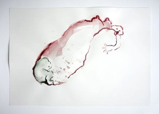 Nous deux by Annette Messager contemporary artwork Painting