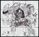 Christine Kitenge by Pierre Mukeba contemporary artwork drawing works on paper
