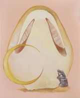 The Crescent and the Mushroom by Xiao Hanqiu contemporary artwork painting