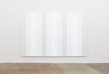 Untitled White Multiband Beveled by Mary Corse contemporary artwork mixed media